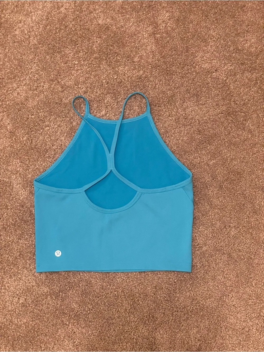 Lululemon Wunder Train High-Neck Cross-Back Tank in Kayak blue